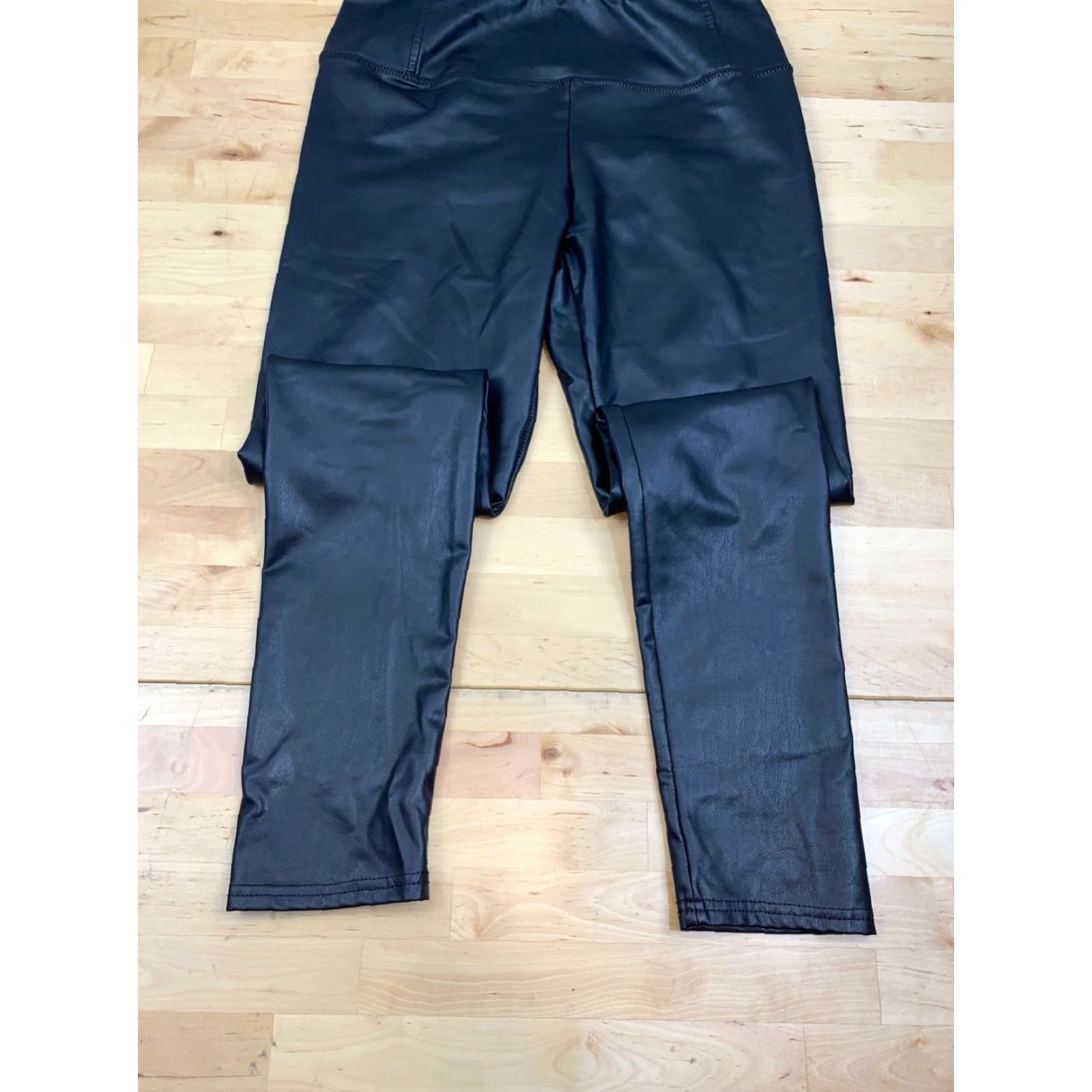 7 For All Mankind Seven For All Mankind Faux Leather Leggings M Black Casual Women Leggings Ankle Faux Leather 7 For All Mankind Casual Women M Black Size 32" / US 10 / IT 46 - 2 Thumbnail