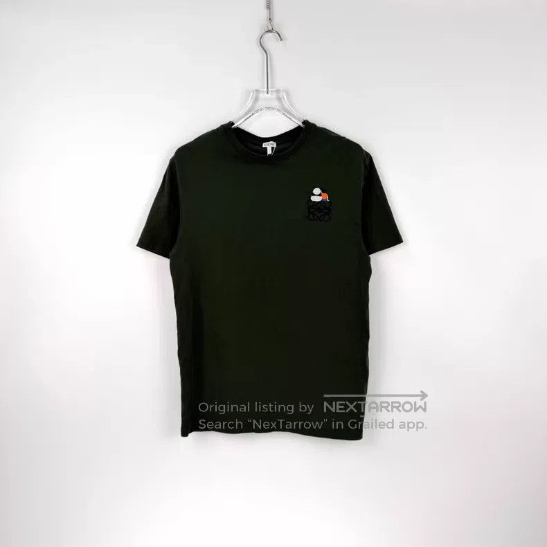 Loewe Loewe Dark Green Embroidered Logo Short Sleeve Size XS / US 0-2 / IT 36-38 - 4 Thumbnail