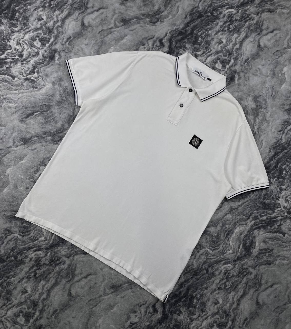 Stone Island Stone Island Polo Shirt Patch Program Men Size 2XL White Size US XXL / EU 58 / 5 - 1 Thumbnail