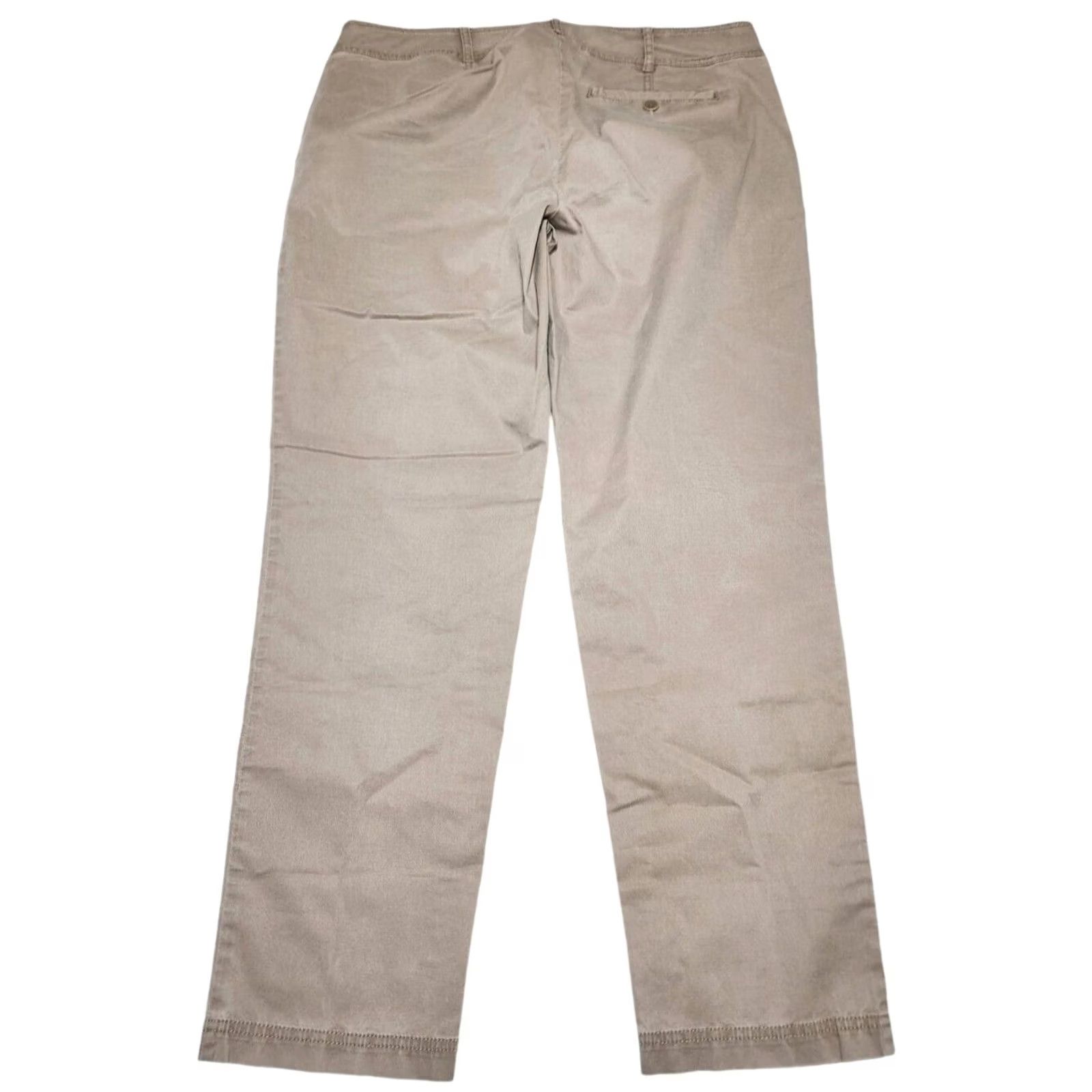 Eileen Fisher Eileen Fisher Pants Chino Womens 10 Flat Front Pockets Organic Cotton Tencel Tan Belted Formal Front Size 32" / US 10 / IT 46 - 2 Thumbnail