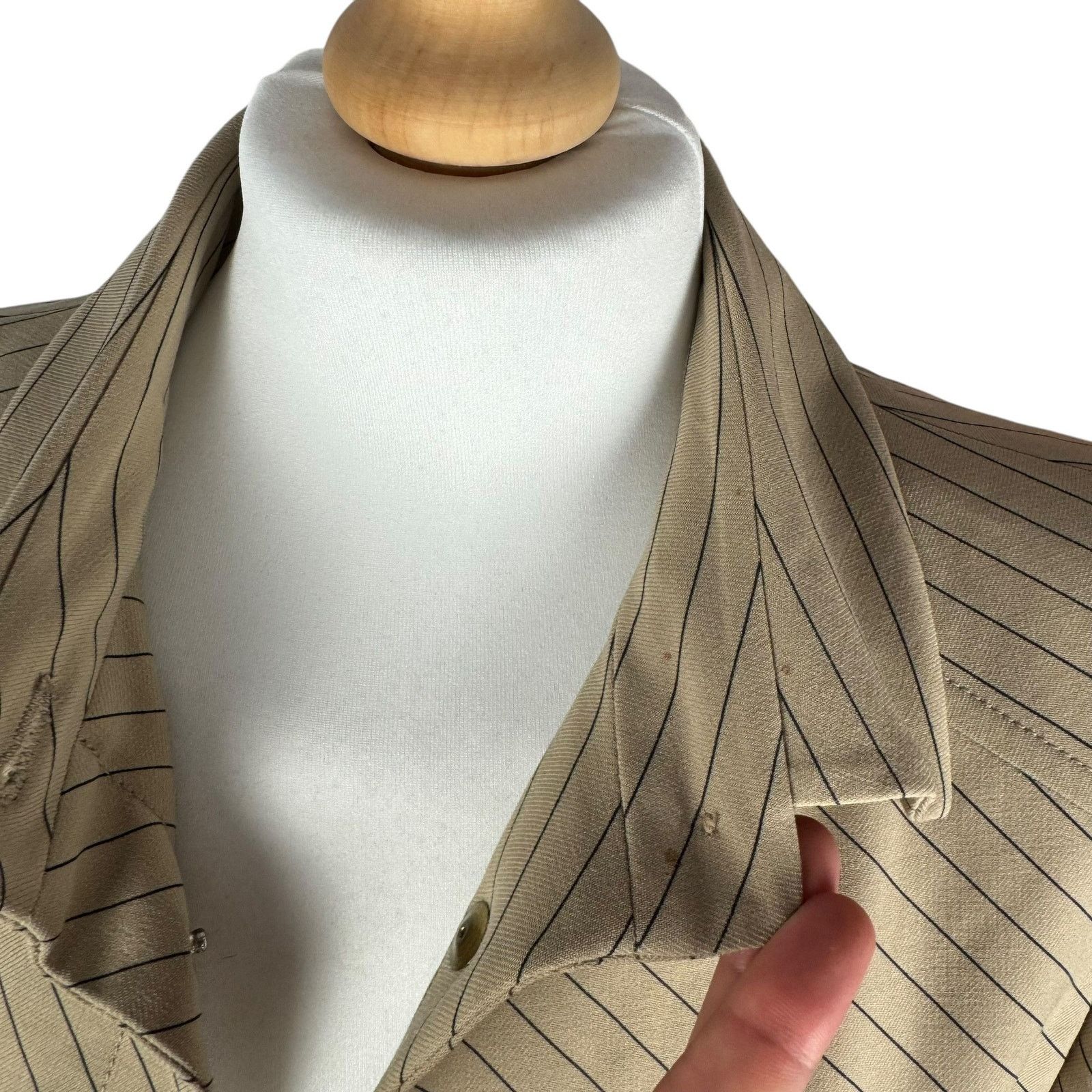 Versace × Vintage Versace Classic Beige Belted Coat Size M / US 6-8 / IT 42-44 - 3 Thumbnail