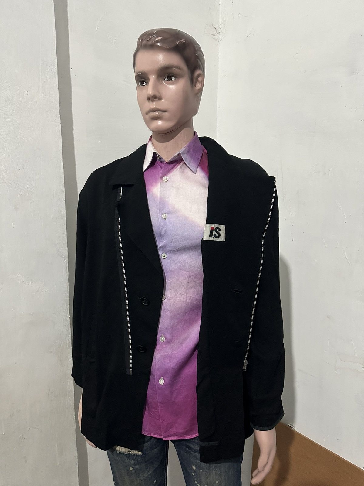 Issey Miyake Rare!!! Archives Issey Miyake Tsumori Chisato Zipped Blazers Size 38S - 6 Thumbnail