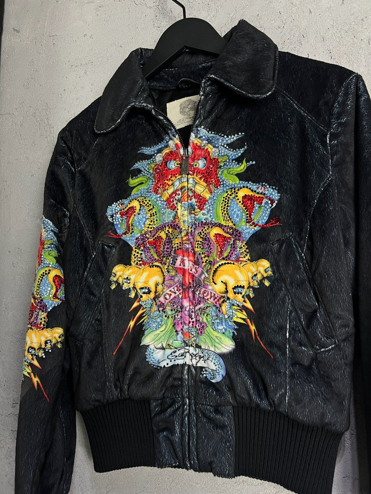Ed Hardy Vintage Ed Hardy bridled velvet jacket Size M / US 6-8 / IT 42-44 - 7 Thumbnail