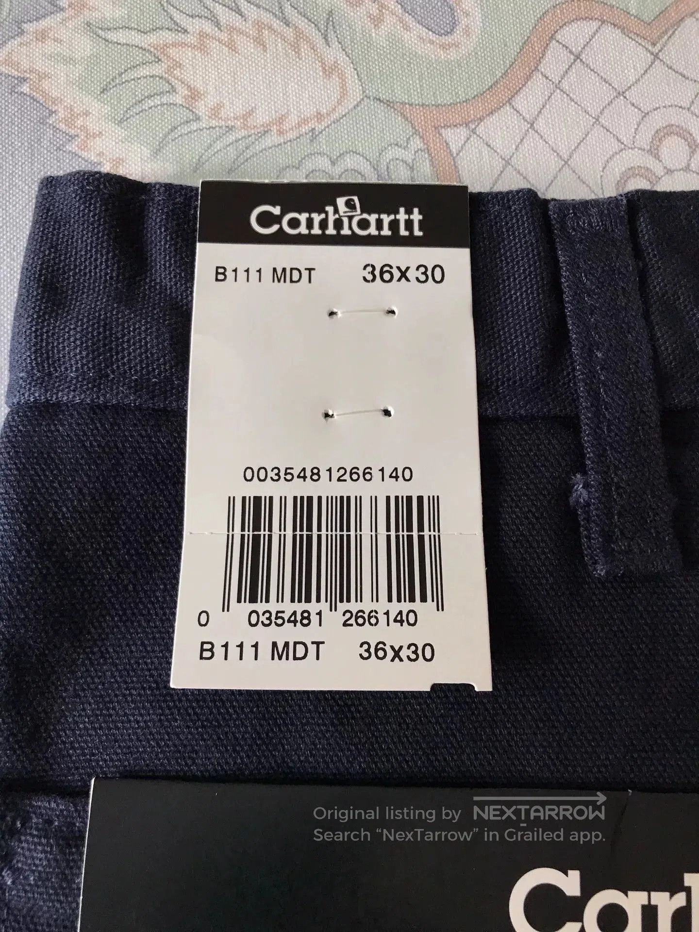 Carhartt Carhartt B111 Flannel Lined Work Pants. Size US 36 / EU 52 - 8 Thumbnail