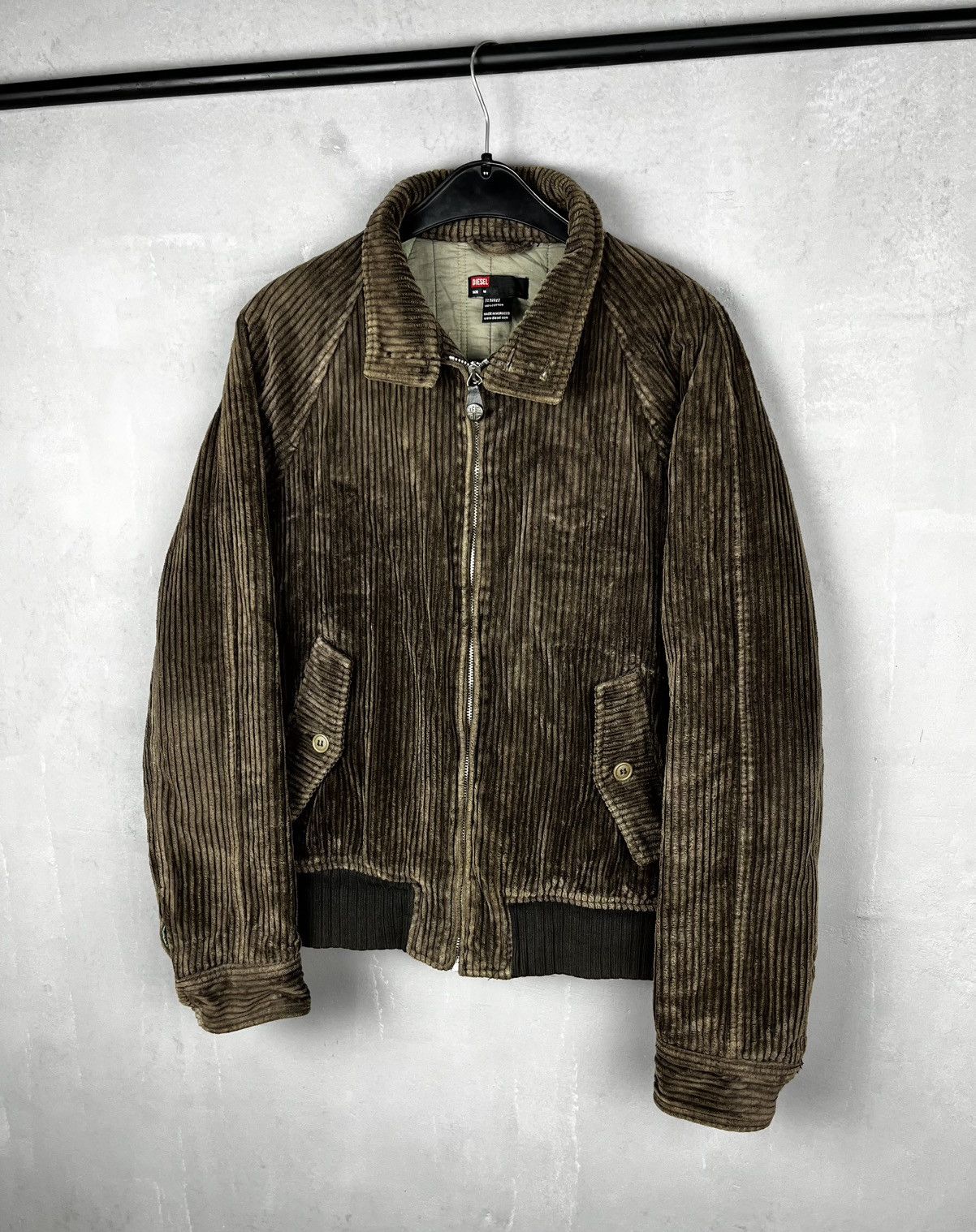 Diesel Vintage Diesel Bomber Jacket Corduroy Black Label Mens Size US M / EU 48-50 / 2 - 1 Thumbnail