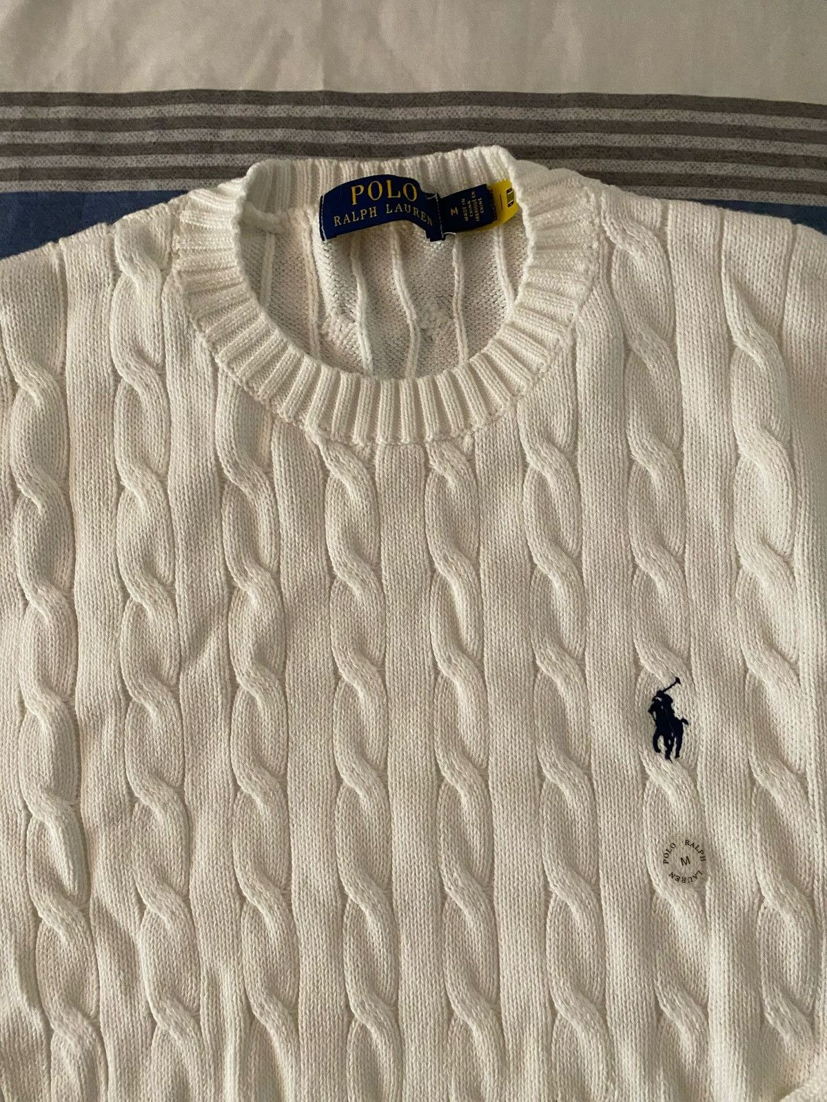 Polo Ralph Lauren Ralph Lauren cable-knit sweater in white Size US M / EU 48-50 / 2 - 4 Thumbnail