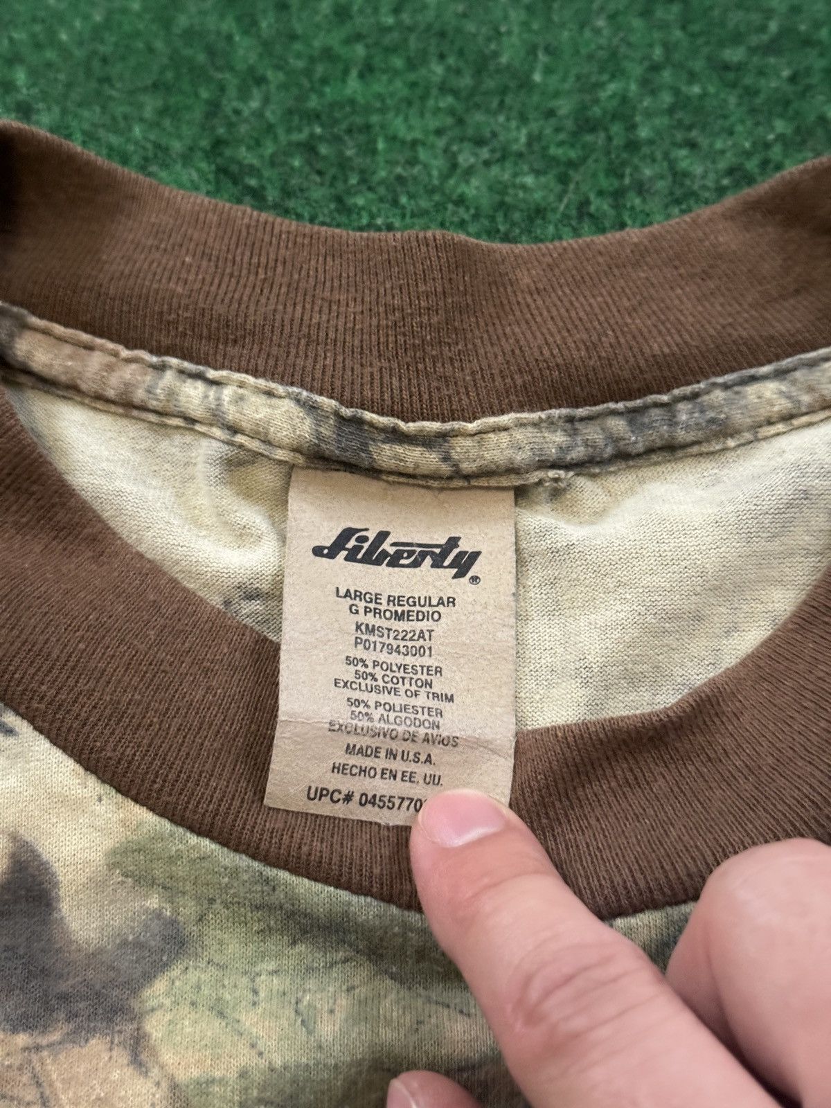Realtree Vintage 90s Liberty Realtree Hip Hop Grunge Camo T Shirt Size US L / EU 52-54 / 3 - 2 Thumbnail