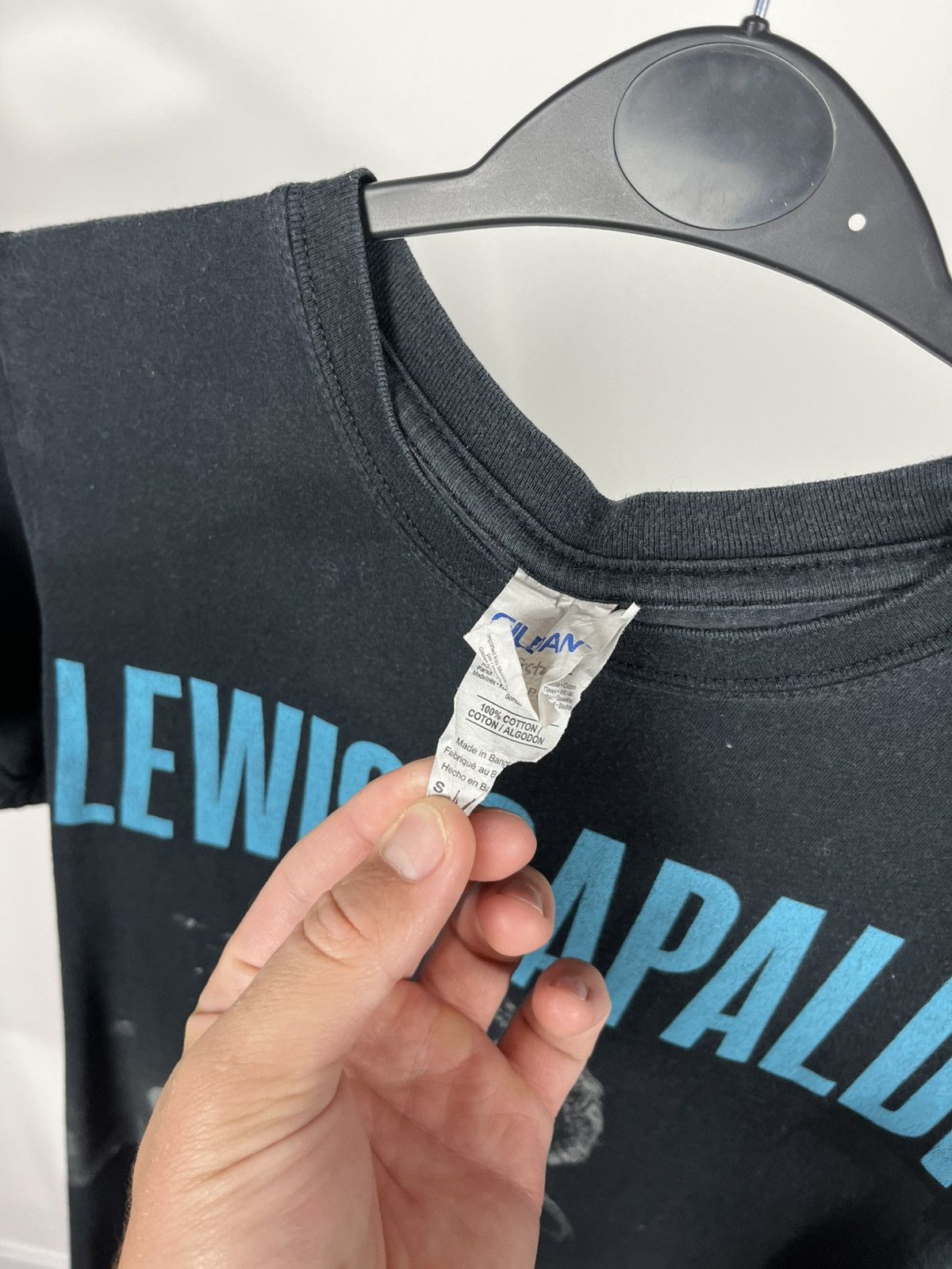 Gildan Lewis Capaldi Black Concert Tour T-Shirt Gildan Softstyle S Size US S / EU 44-46 / 1 - 7 Thumbnail