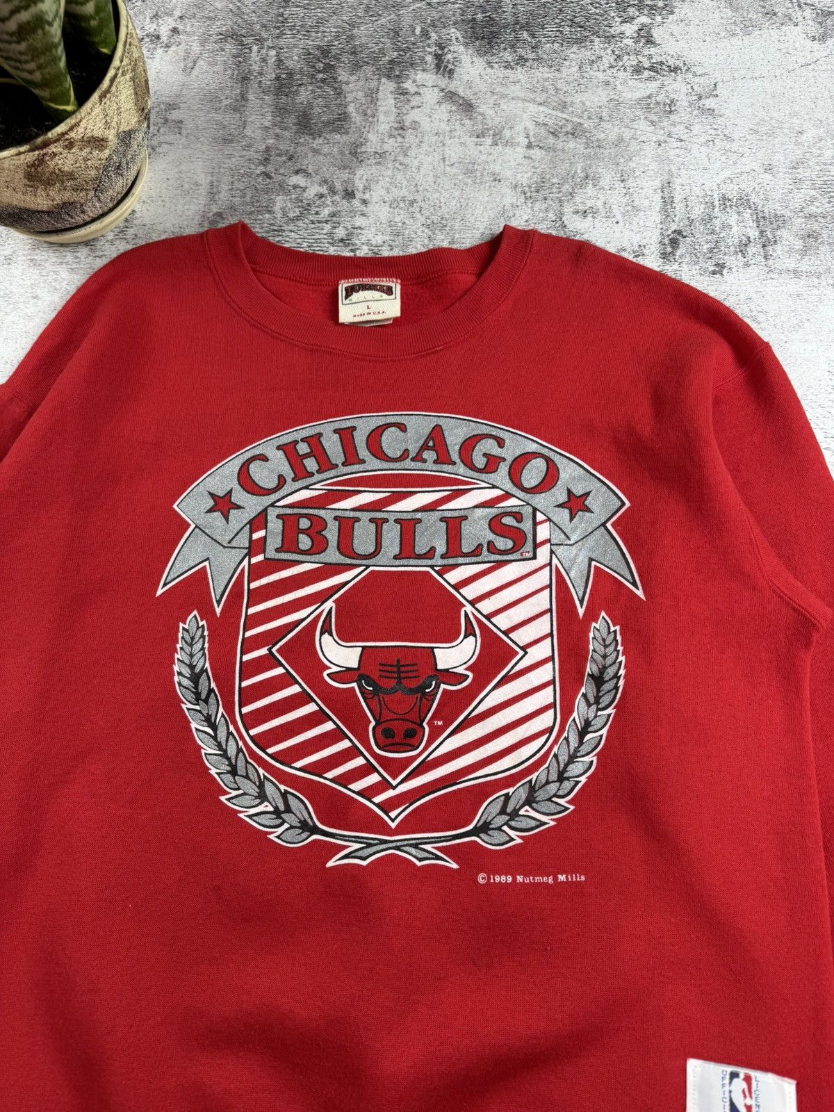 NBA 1989 Chicago Bulls NBA Varsity Sweatshirt Hoodie Pullover Size US L / EU 52-54 / 3 - 7 Thumbnail