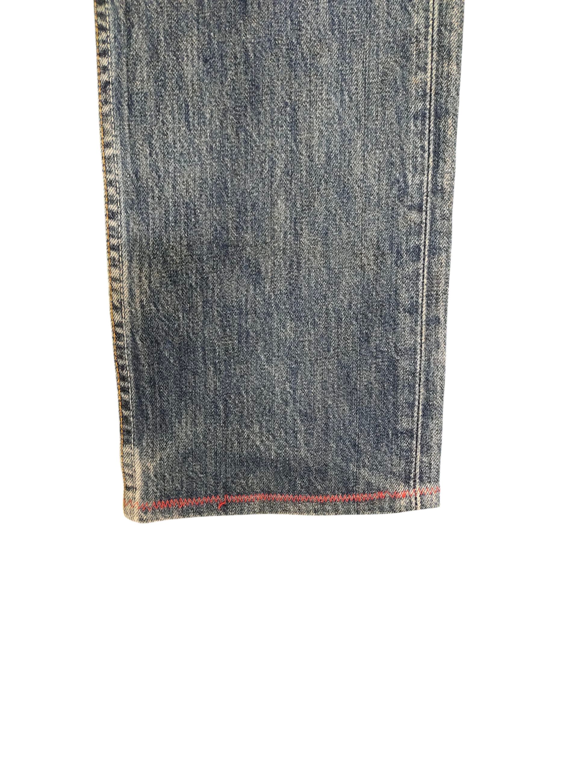 Kapital Vintage 90s Levis 501 Clawmark Distress Faded Denim Jeans Size US 30 / EU 46 - 5 Thumbnail