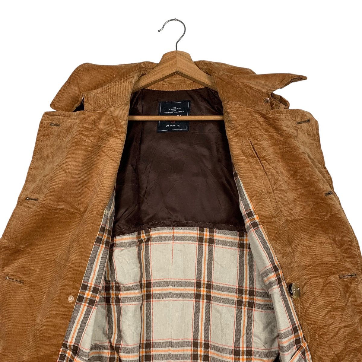 Japanese Brand Van Jacket Double Breasted Corduroy Trench Coat Size US M / EU 48-50 / 2 - 13 Thumbnail