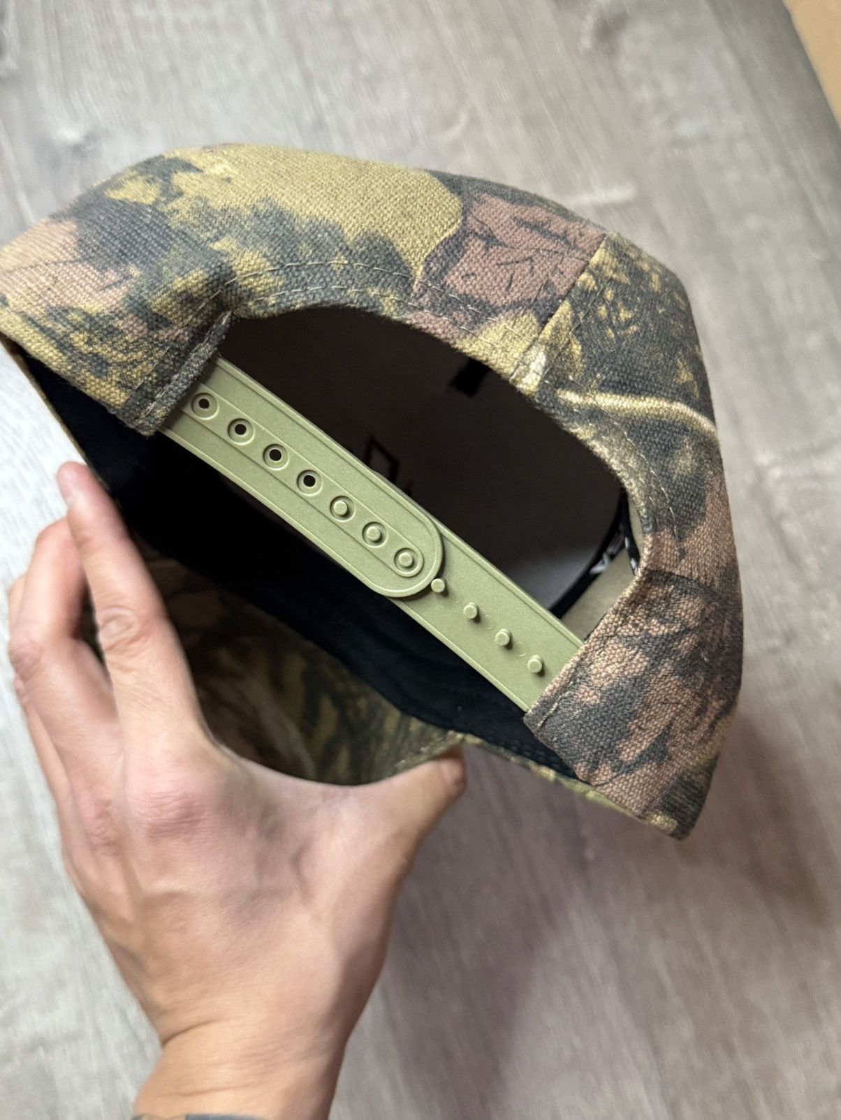 Other Real Tree Camo Triple Brim Snapback Hat Size ONE SIZE - 3 Thumbnail