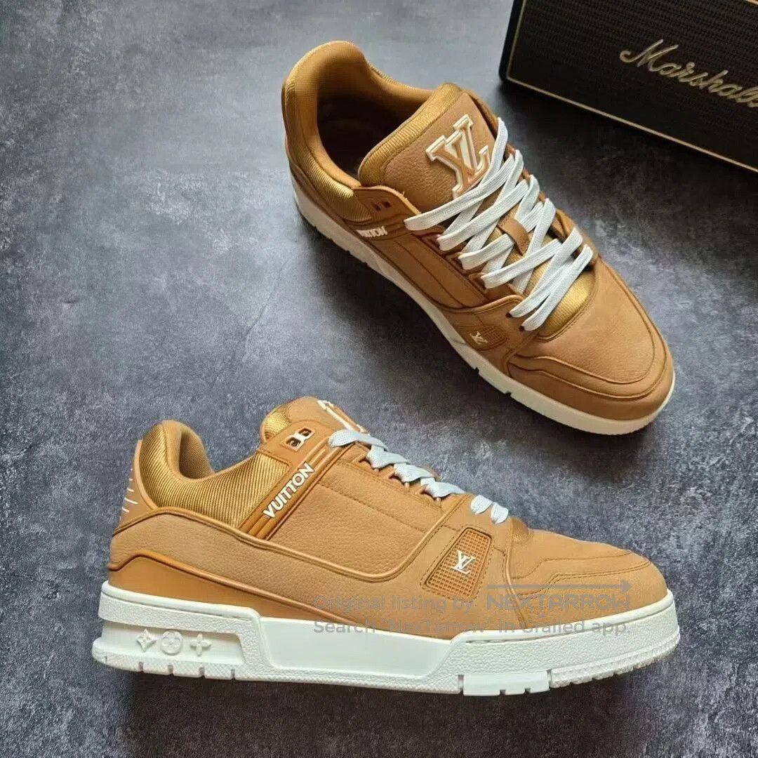 Louis Vuitton louis vuitton lv trainer in brown suede. Size US 8.5 / EU 41-42 - 8 Thumbnail