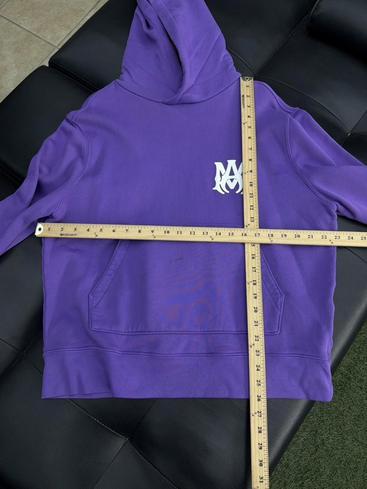 Amiri Amiri Men's Purple Logo Pullover Hoodie Sweater Size Medium Size US M / EU 48-50 / 2 - 6 Thumbnail