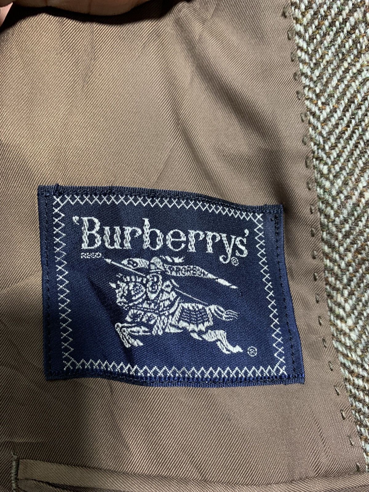 Burberry 🔥VTG BURBERRY HBT WOOL BLAZERS Size 40S - 8 Thumbnail