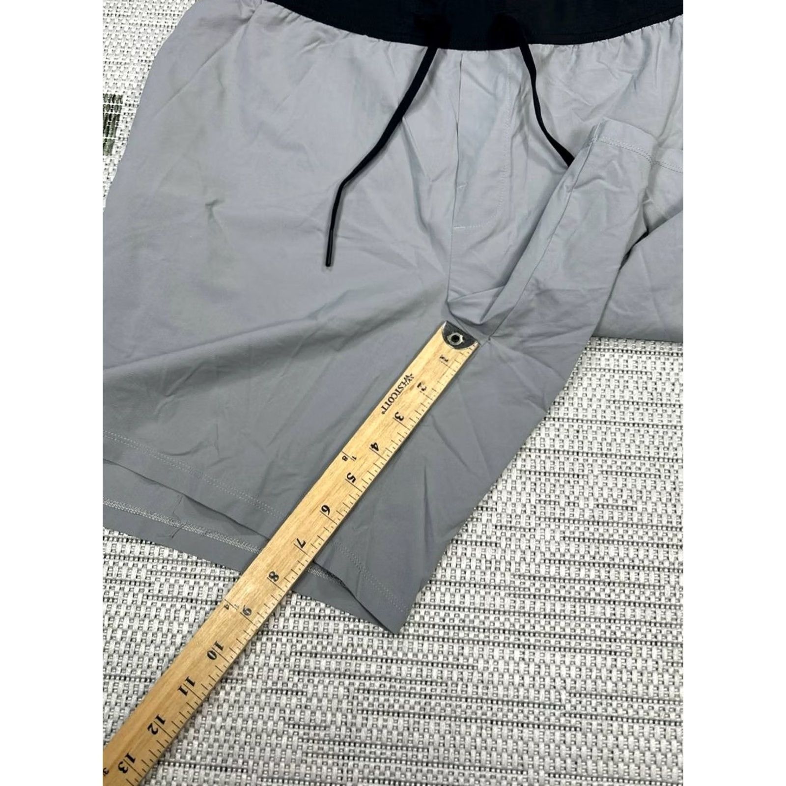 Vintage VRST Shorts Mens Medium Gray Drawstring Linerless Athletic * Size US 31 - 3 Thumbnail