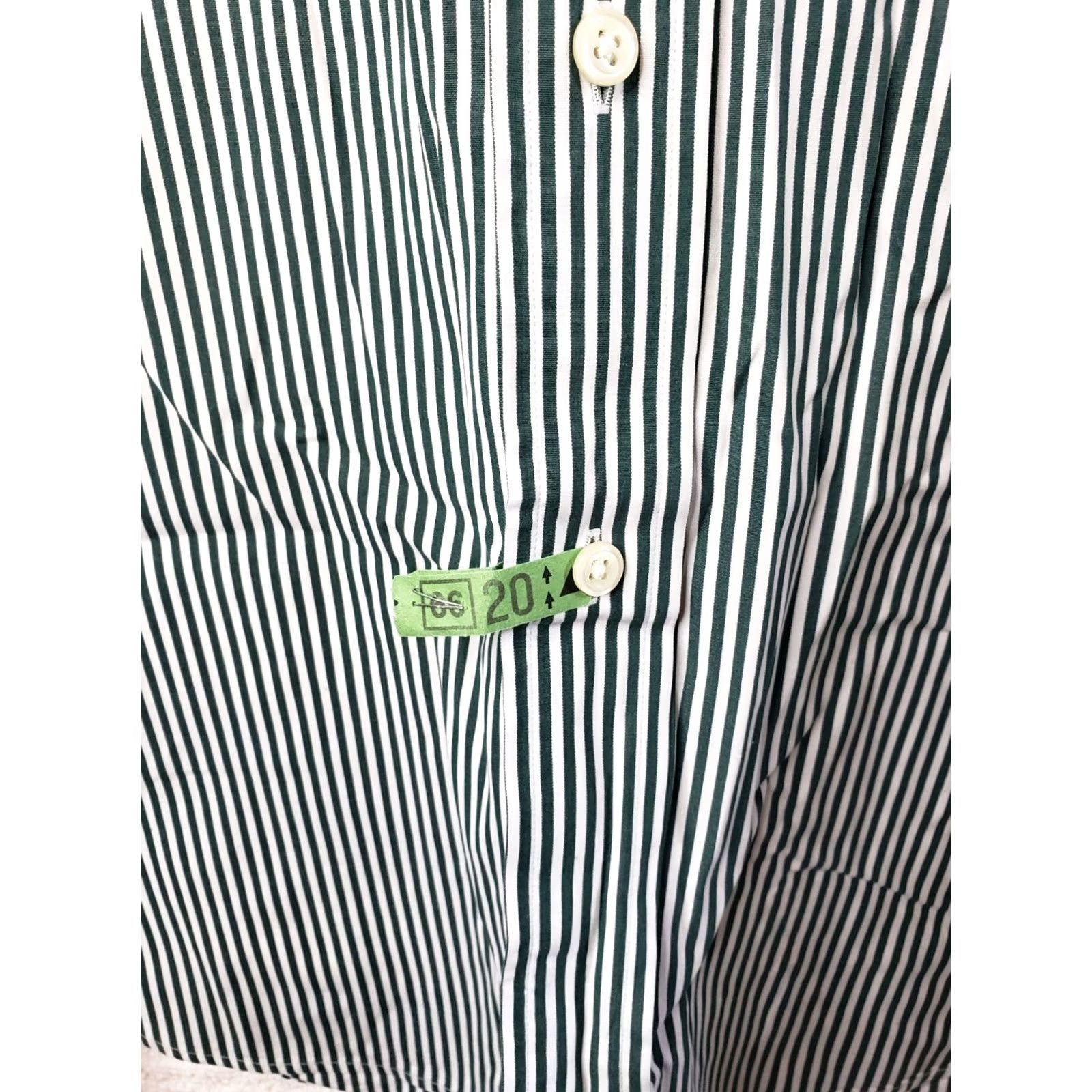 Ralph Lauren Ralph Lauren Custom Fit Shirt Mens XL Green White Stripe Long Sleeve Button-Up Size US XL / EU 56 / 4 - 3 Thumbnail