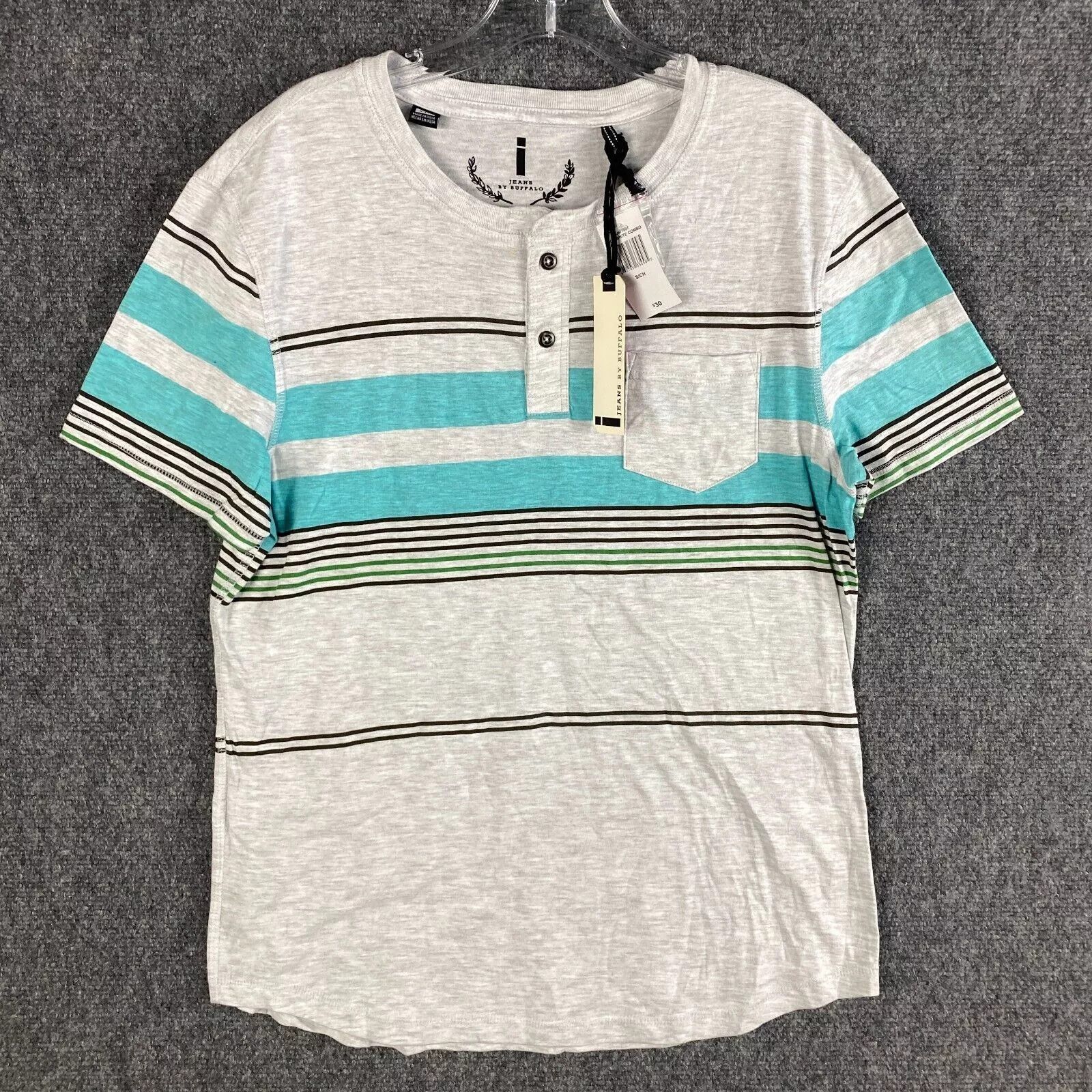 Other I Jeans by Buffalo T-Shirt Men's Small Henley NWD Cotton S Size US S / EU 44-46 / 1 - 1 Thumbnail
