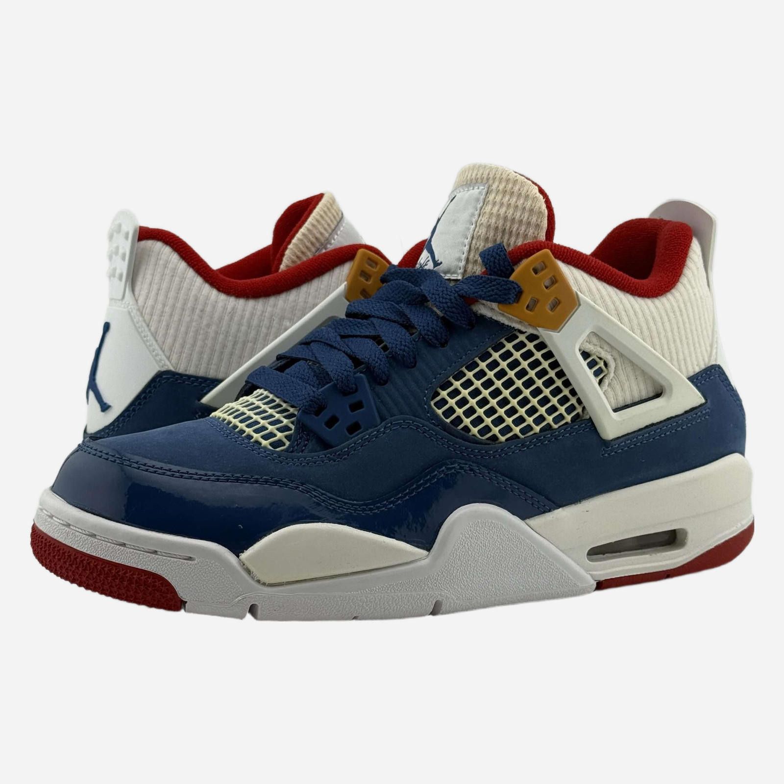 Jordan Brand Air Jordan 4 Retro GS French Blue White Gym Red 5.5Y Size US 5.5 / EU 38 - 1 Thumbnail