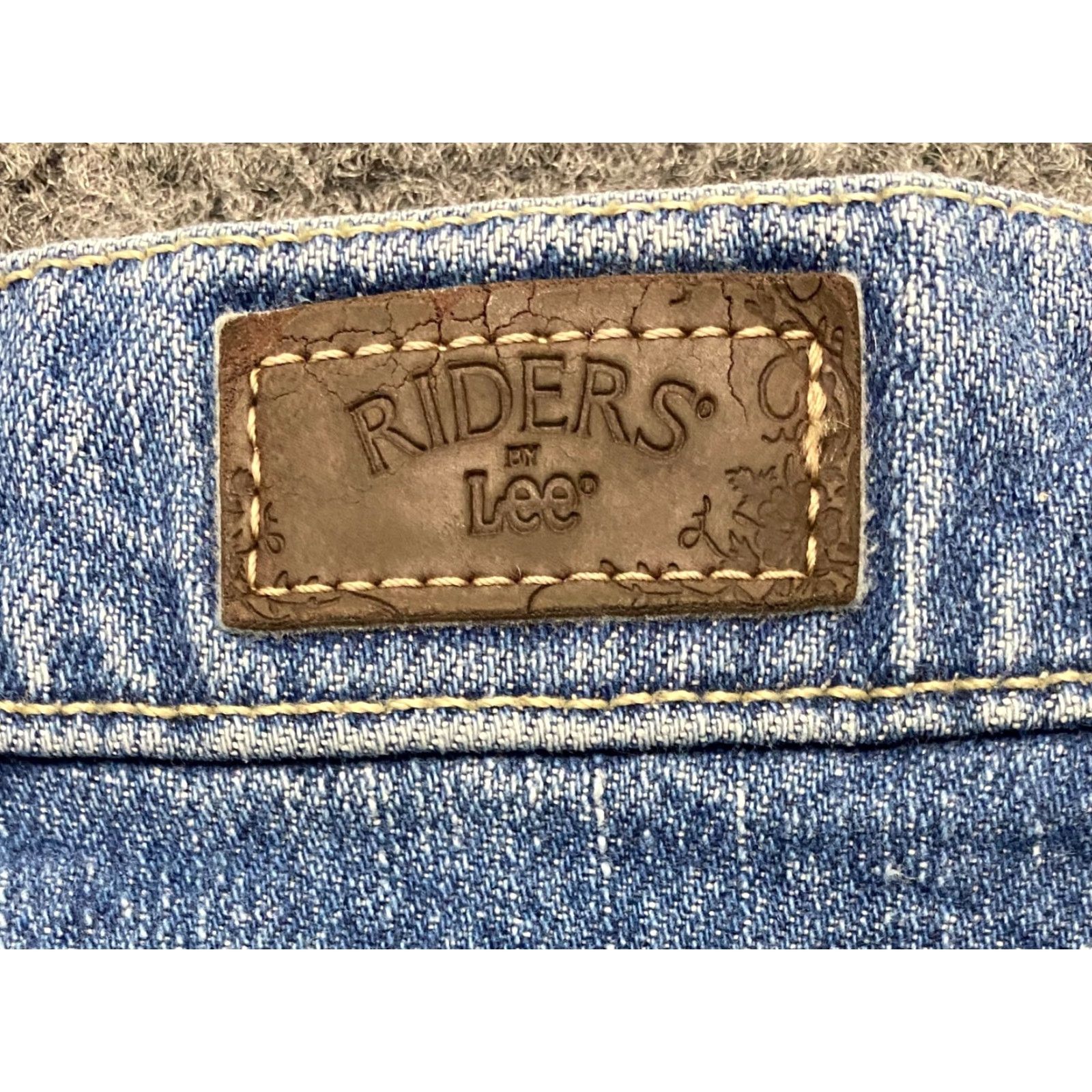 Lee VINTAGE Lee Riders By Lee Relaxed Women's Jeans 16P Blue 5-Pocket Design Denim Jeans Size 38" / US 16 / IT 52 - 4 Thumbnail