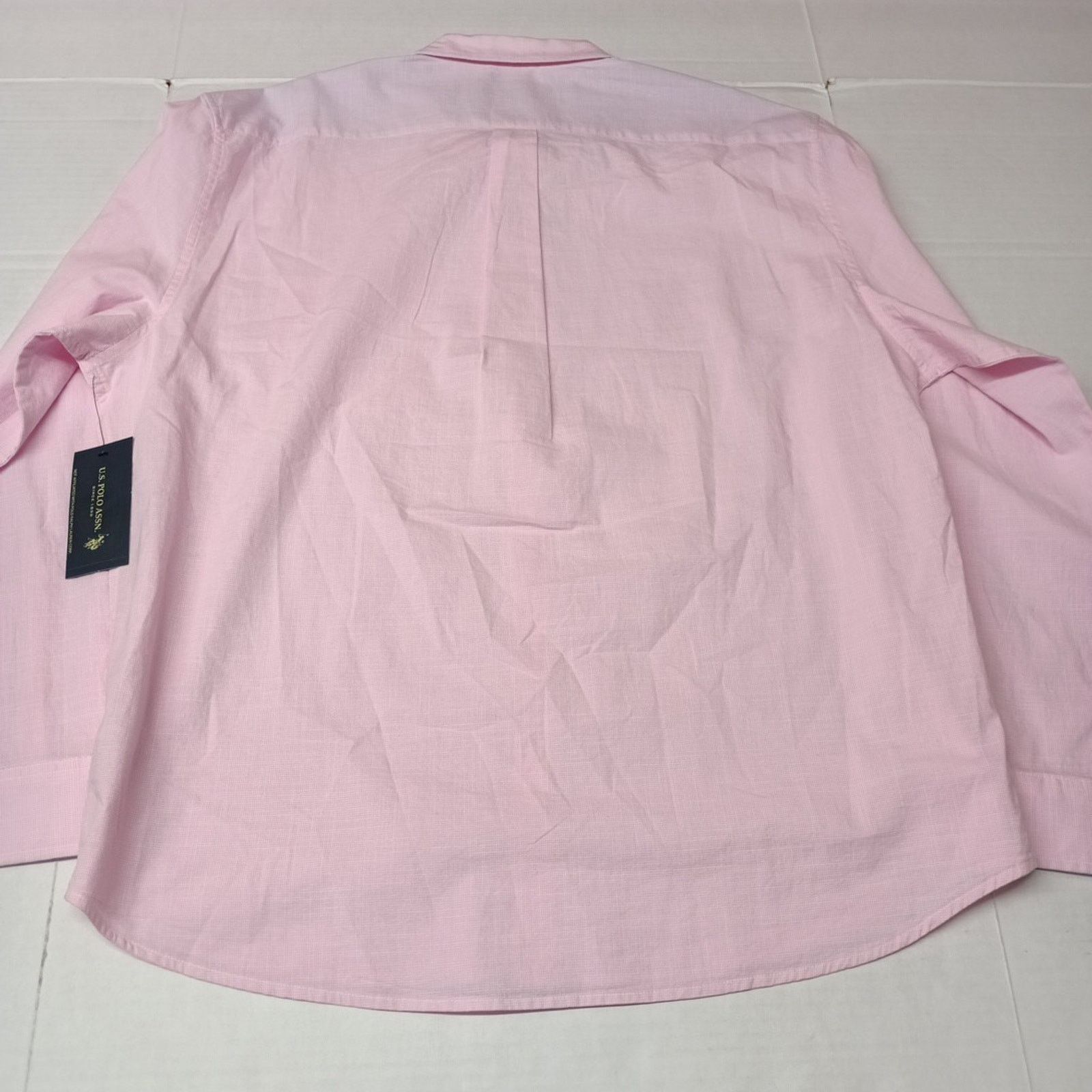 U.S. Polo Assn. U.S. Polo Assn. Button Woven Shirt Men's 3XL Pink Checkered Size US XXL / EU 58 / 5 - 9 Thumbnail