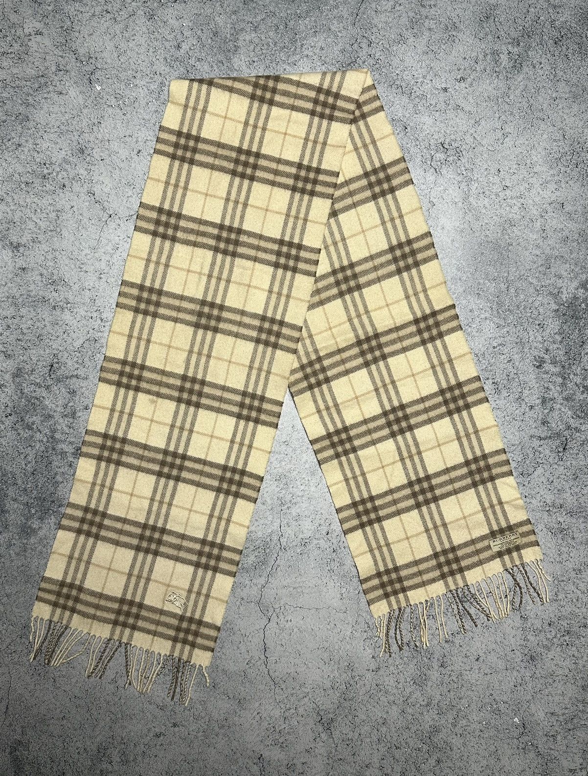 Burberry Burberry Lambswool Cashmere Nova Check Scarf Muffler Size ONE SIZE - 4 Thumbnail