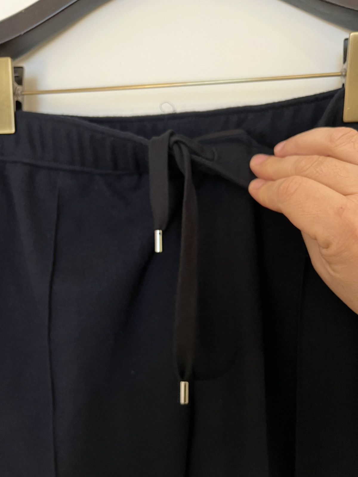 Lanvin LANVIN Wool Drawstring Trousers Navy Size US 41 - 7 Thumbnail