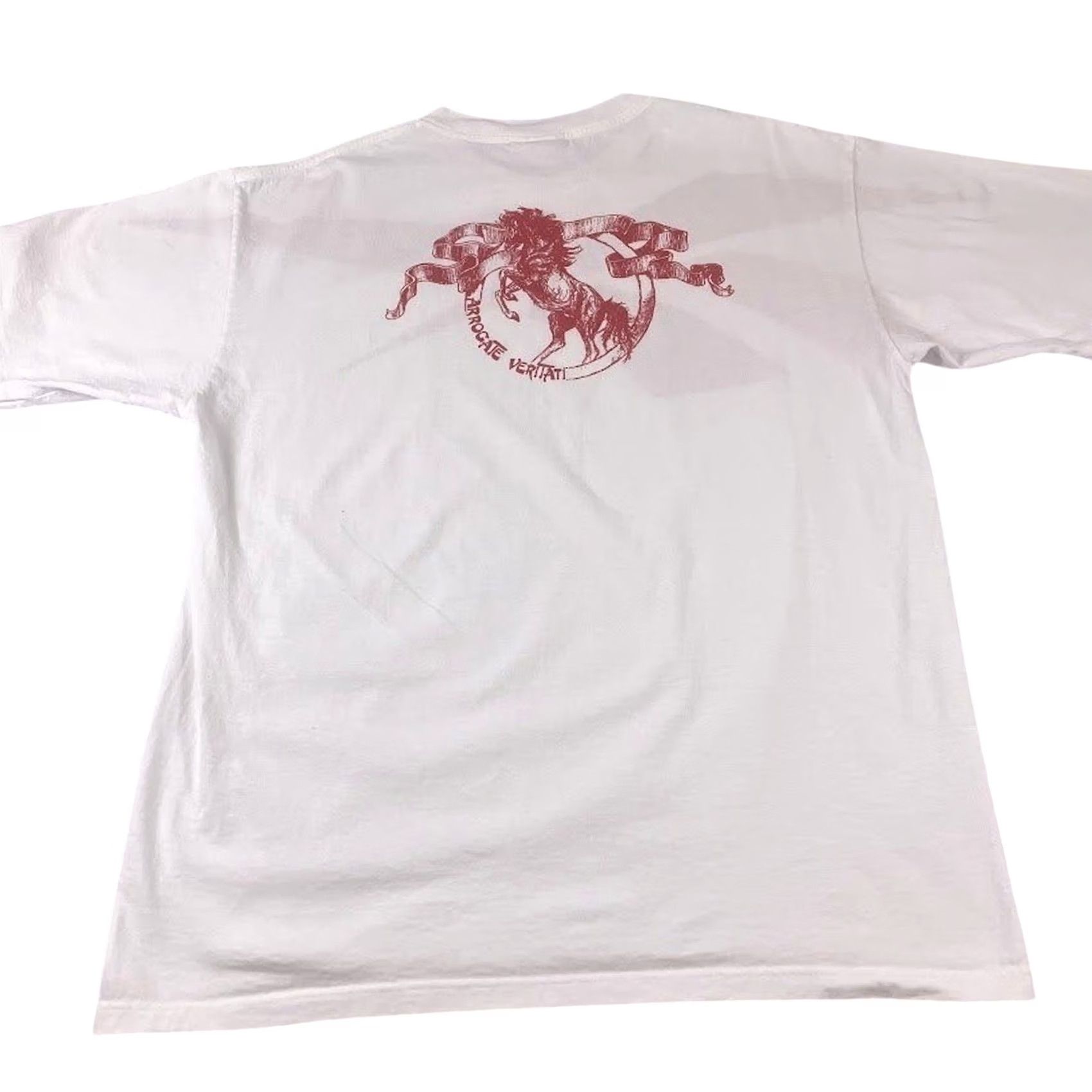 Reebok VINTAGE Reebok T Shirt White Red Logo Graphic Stallion Back Hit Graphic XL Mens Size US XL / EU 56 / 4 - 2 Thumbnail
