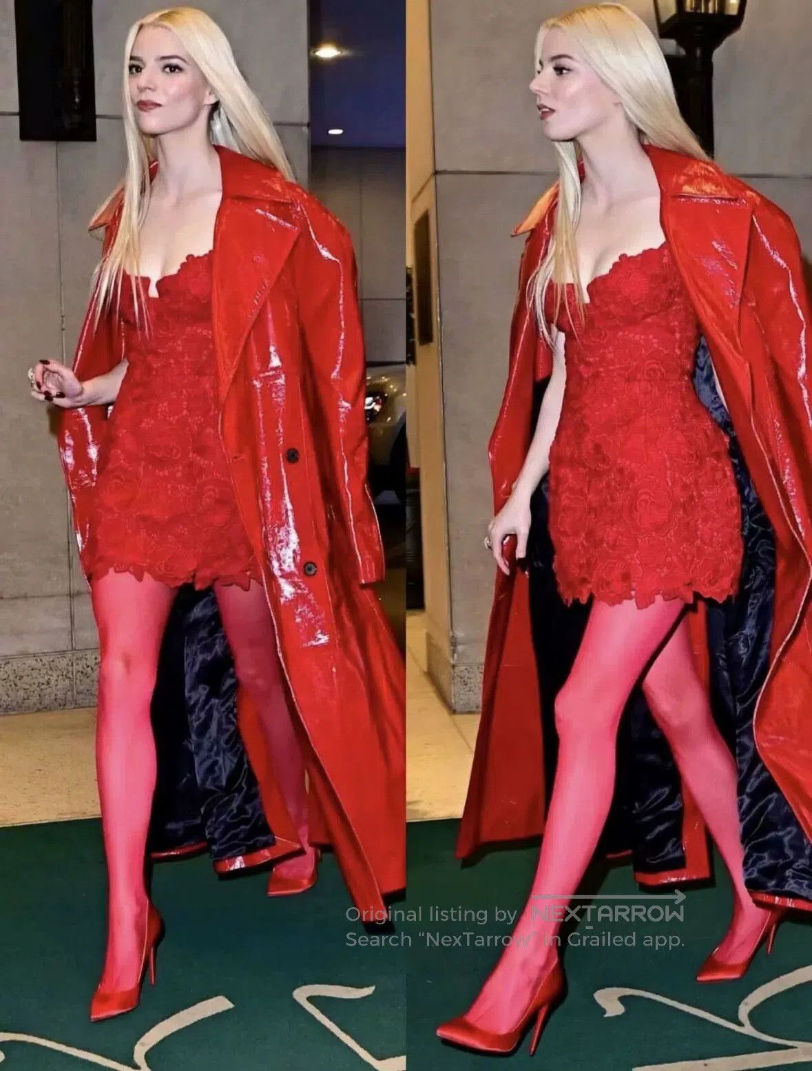 Magda Butrym Magda Butrym Red Leather Trench Coat. Size S / US 4 / IT 40 - 9 Thumbnail