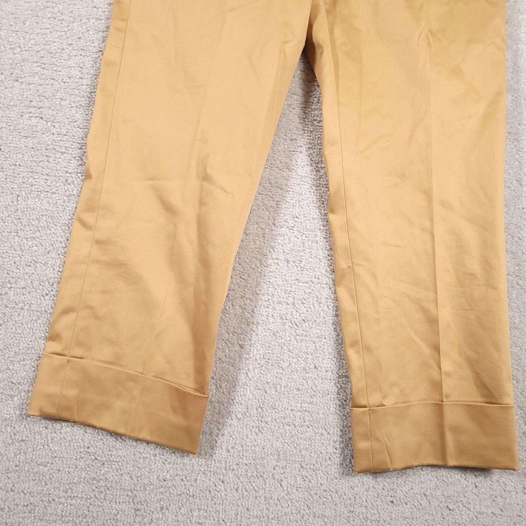 Vintage The Limited Stretch Dress Pants Womens 2 Tan Ankle Career Cropped Cuffed Size 26" / US 2 / IT 38 - 4 Thumbnail