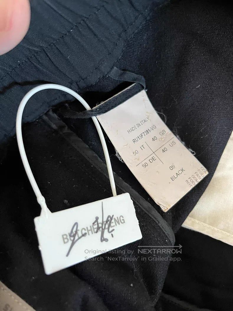 Rick Owens Rick Owens Black wool cropped pants Size US 40 / EU 56 - 3 Thumbnail