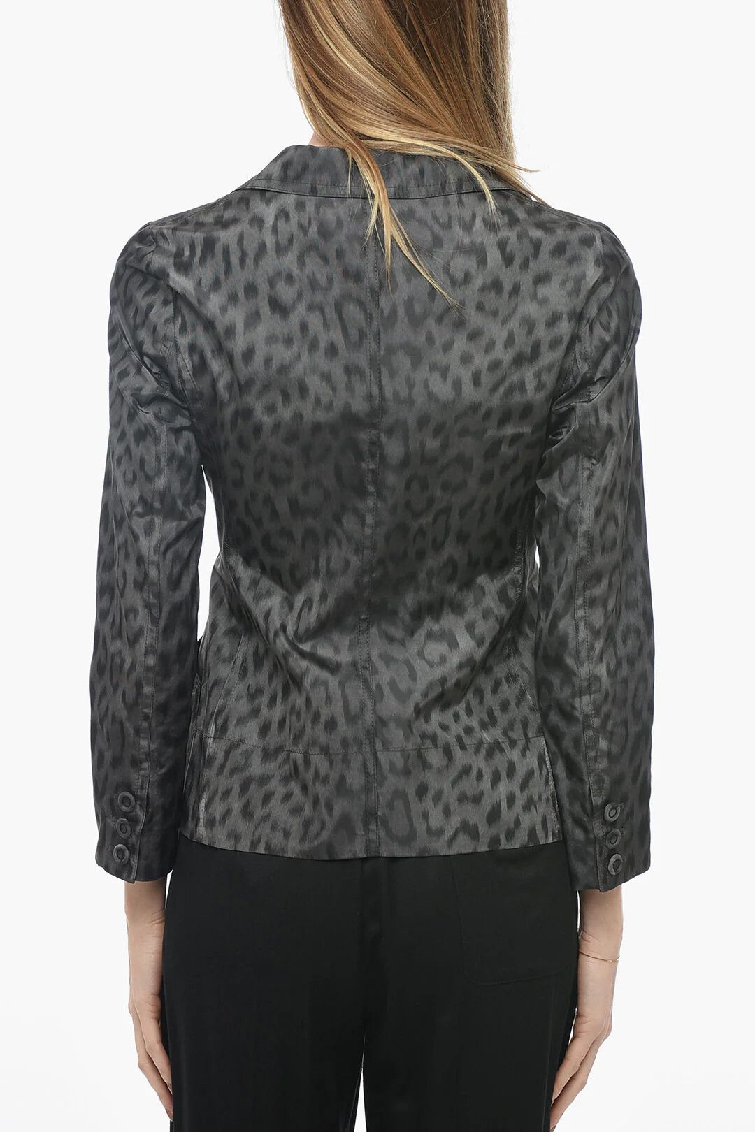 Dior o1mm0326 Unlined Silk Blazer in Grey Size M / US 6-8 / IT 42-44 - 2 Thumbnail