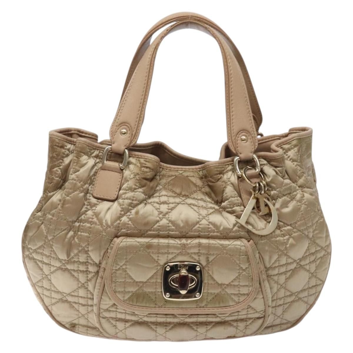 Dior DIOR Canage Hand Bag Nylon Beige Gold Size ONE SIZE - 2 Thumbnail