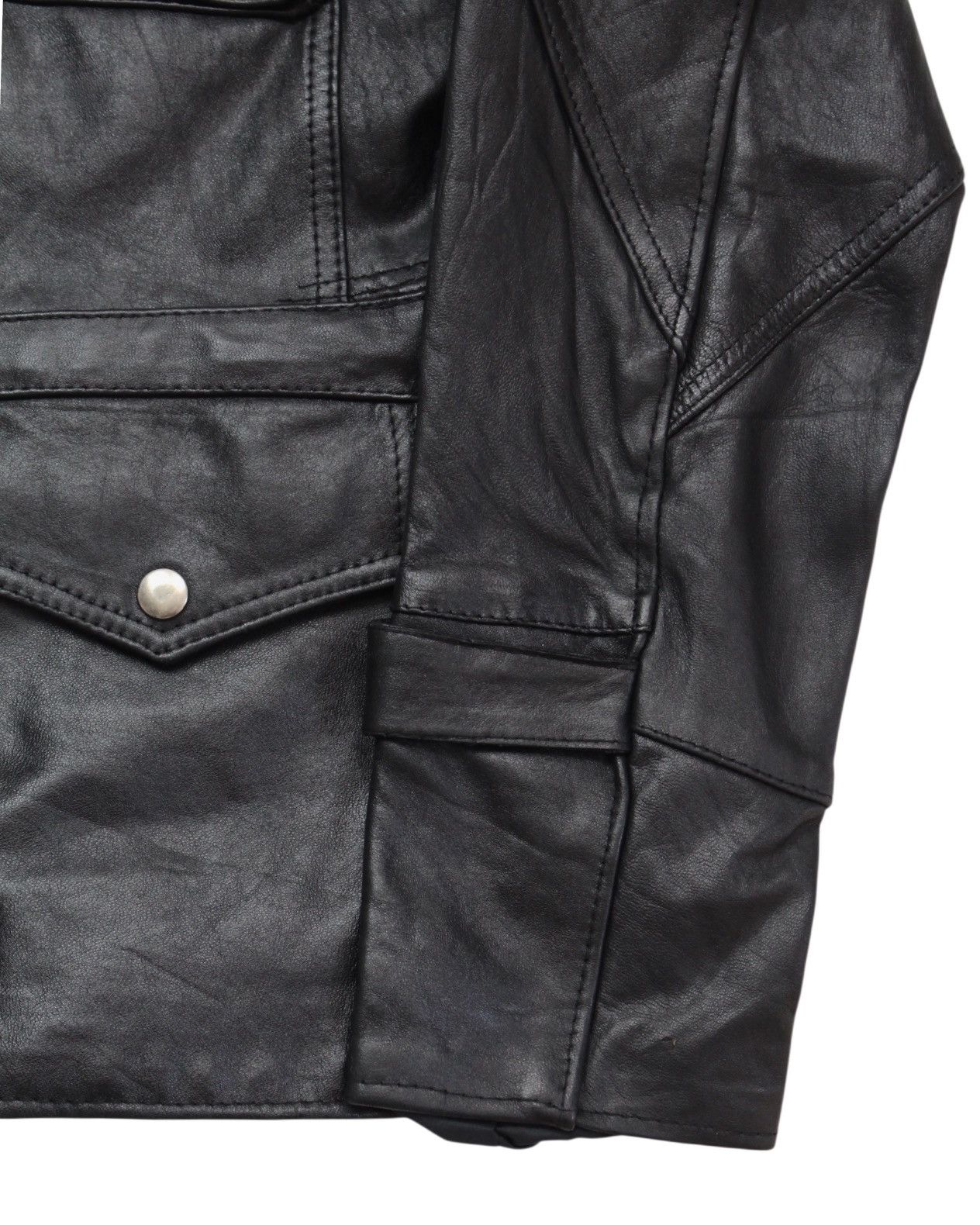Hysteric Glamour 2000S BOBBIO “MODA INTERNAZIONALE” LEATHER FIELD JACKET Size US S / EU 44-46 / 1 - 7 Thumbnail
