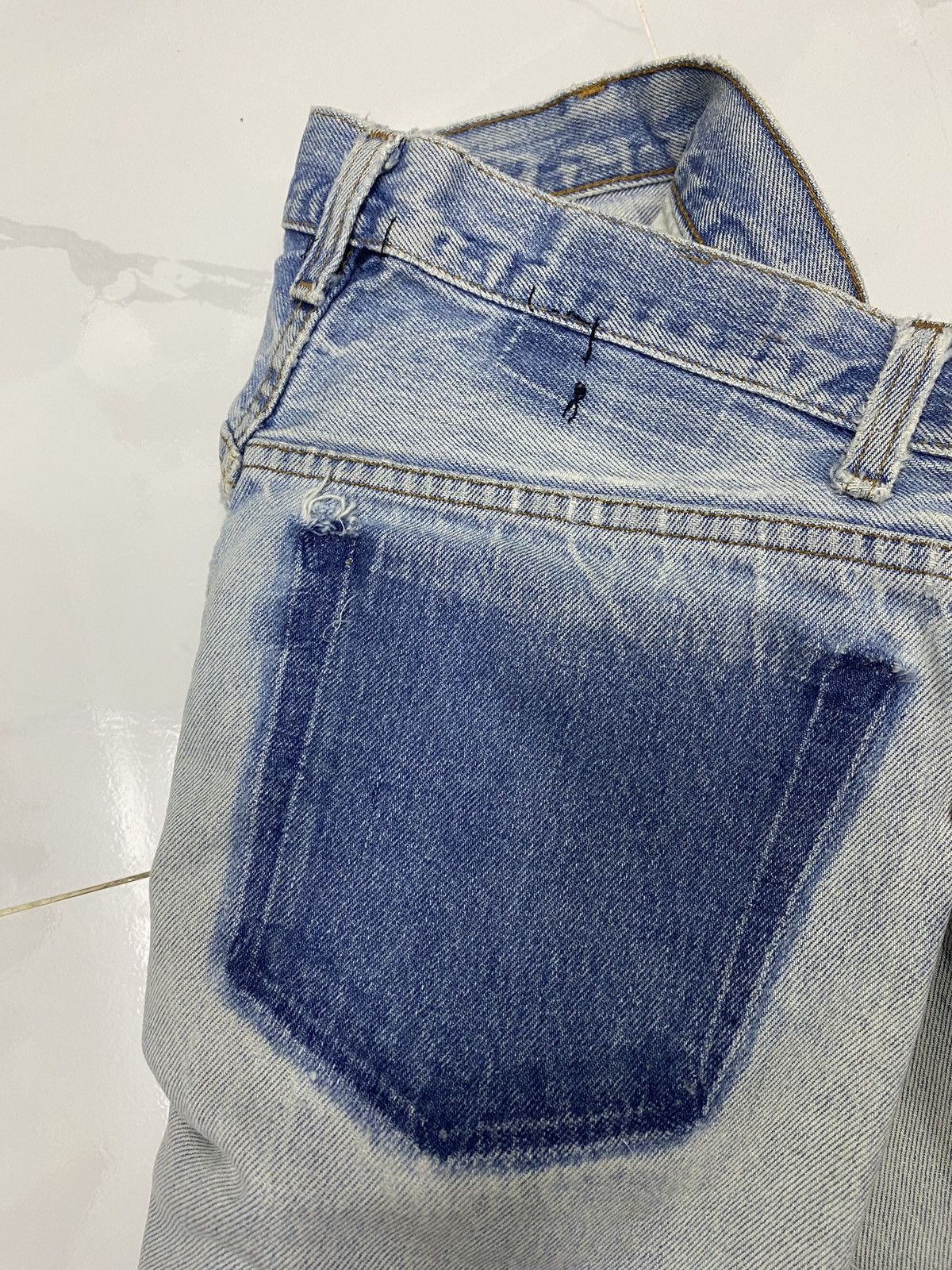 Levi's 🔥LEVIS VINTAGE 501 CUSTOM DISTRESSED DENIM JEANS Size US 32 / EU 48 - 12 Thumbnail