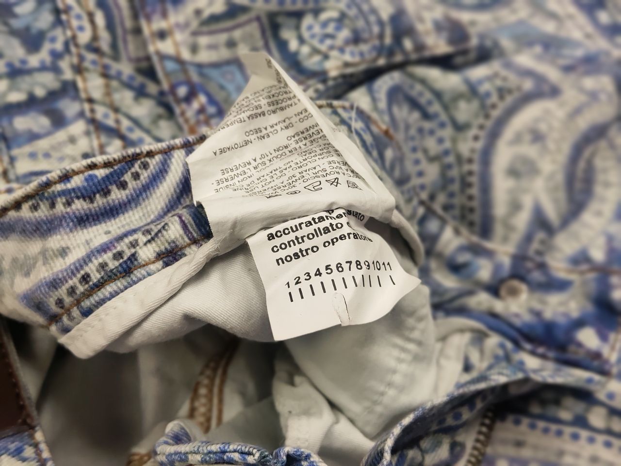Etro Etro Milano Design Art Pattern Paisley Slim Fit Denim Jeans Size 30" / US 8 / IT 44 - 19 Thumbnail