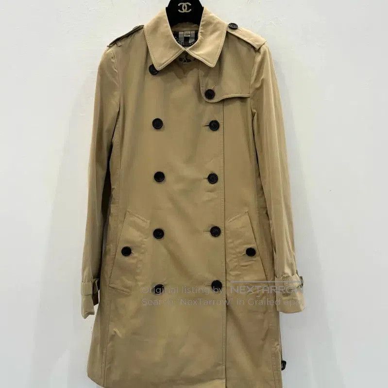 Burberry Burberry Khaki Cotton Ladies Trench Coat. Size M / US 6-8 / IT 42-44 - 1 Thumbnail