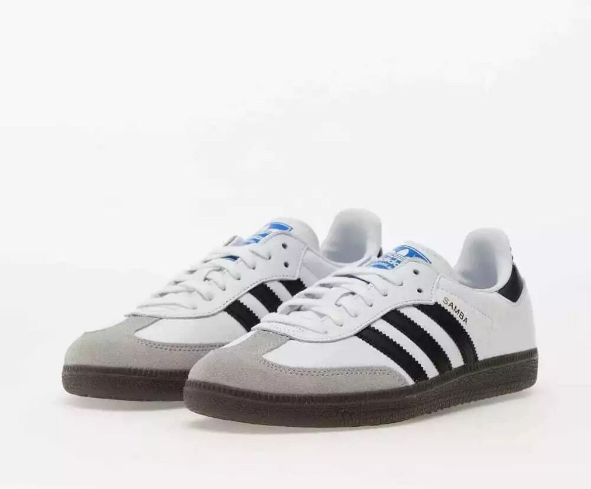 Adidas Adidas Samba Adidas Samba OG White/Blk/Granite B75806 Size US 8 / EU 41 - 1 Thumbnail