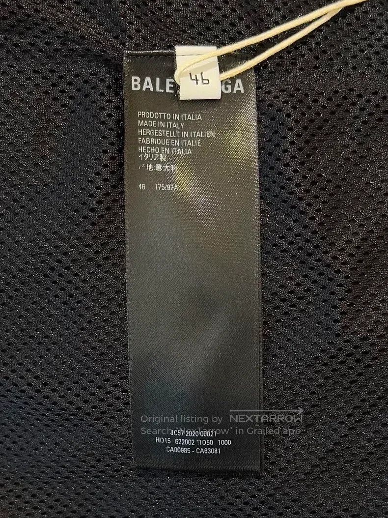 Balenciaga Balenciaga High Neck Nylon Jacket Coat Black Size US S / EU 44-46 / 1 - 8 Thumbnail