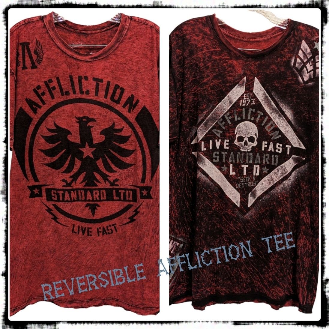Affliction Reversible AFFLICTION Standard Dry Goods Eagle T-shirt Men L Size US L / EU 52-54 / 3 - 1 Thumbnail