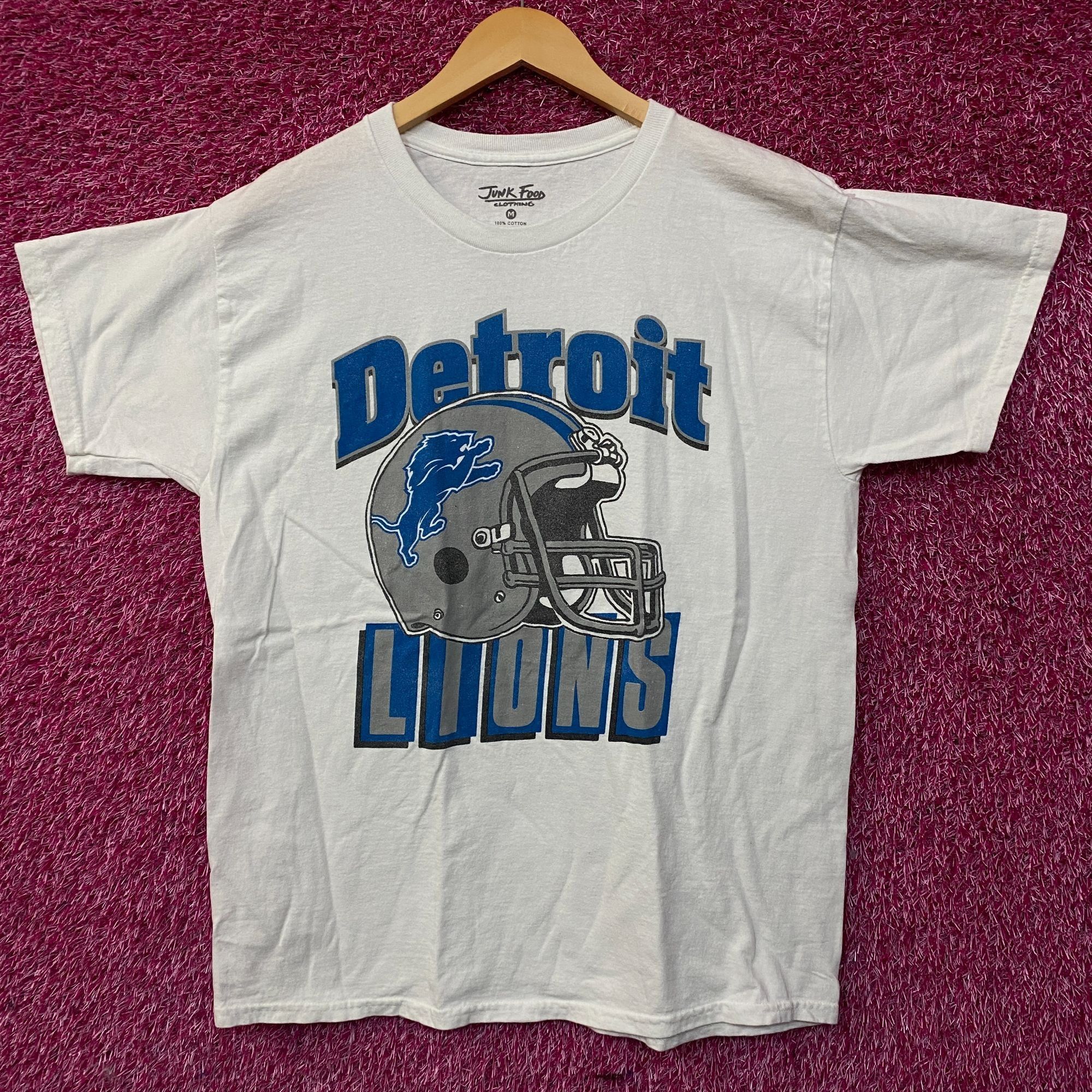 NFL Junk Food Clothing NFL Detroit Lions Throwback Helmet Logo T Size US M / EU 48-50 / 2 - 1 Thumbnail