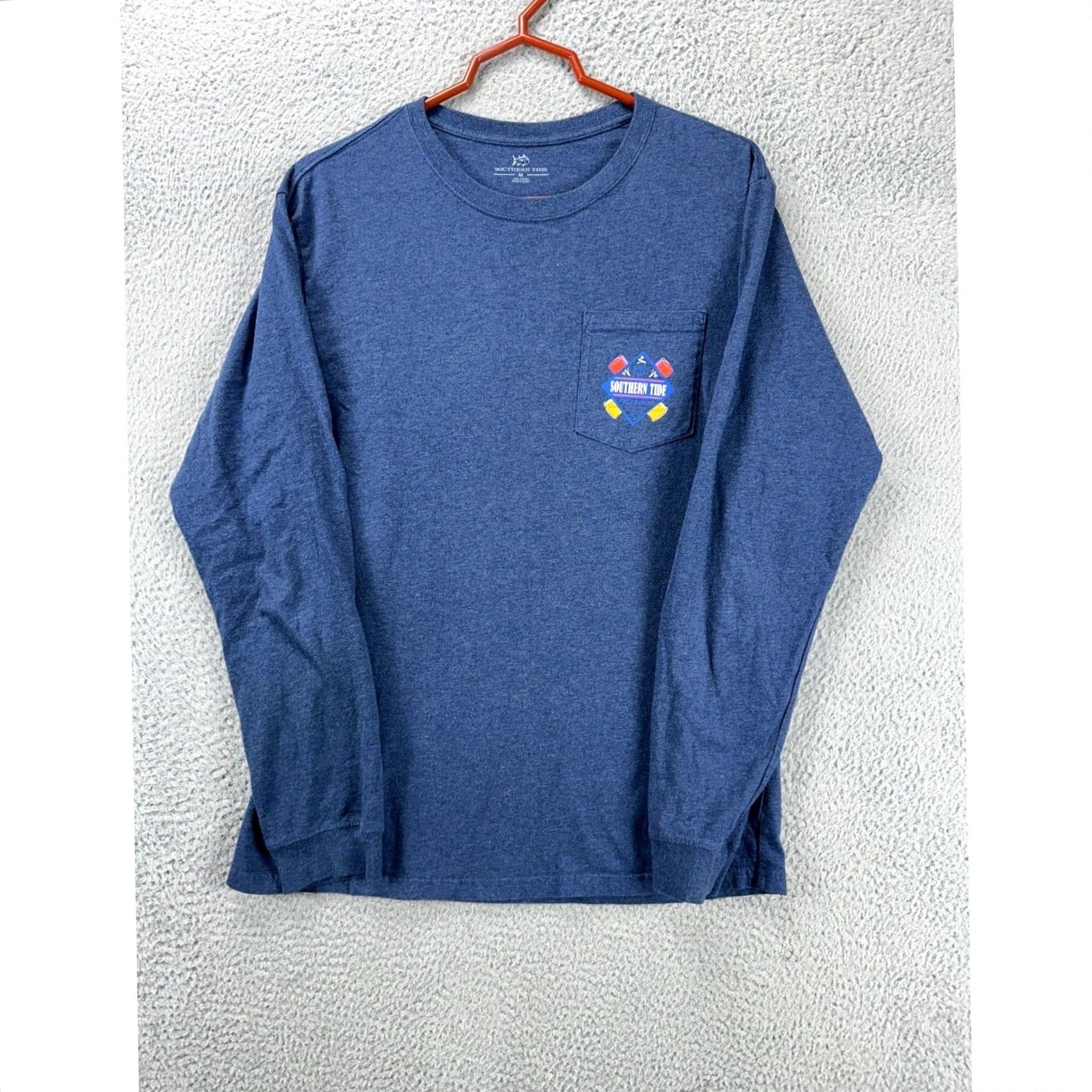 Southern Tide Southern Tide T-Shirt Long Sleeve Graphic Print Logo Mens Medium Blue Size US M / EU 48-50 / 2 - 4 Thumbnail