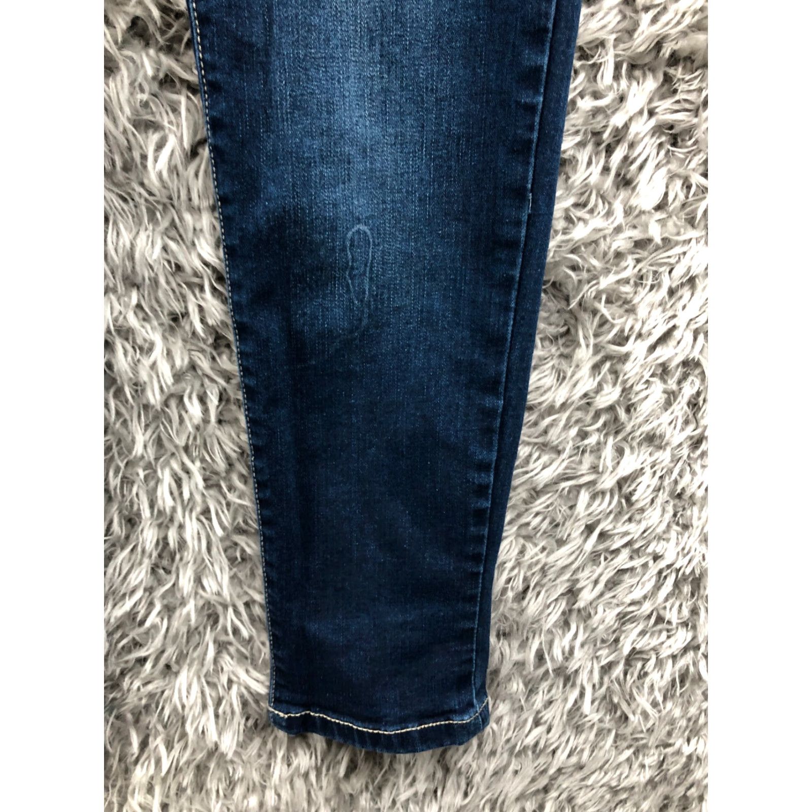 Vintage Maurices Jeans Womens High Rise Skinny Size 4 Dark Wash Blue Denim Size 27" / US 4 / IT 40 - 5 Thumbnail