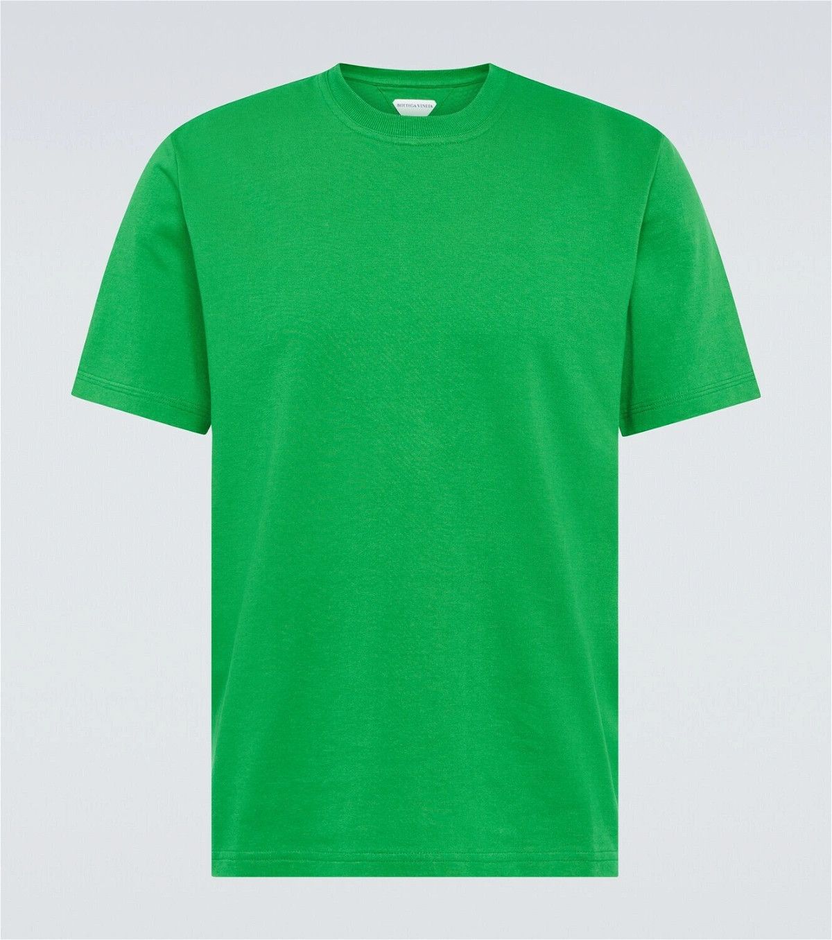 ■BOTTEGA VENETA■ Light Cotton Short Sleeve T-Shirt Green 7 BOTTEGA VENETA Sunrise regular fit olive green cotton t