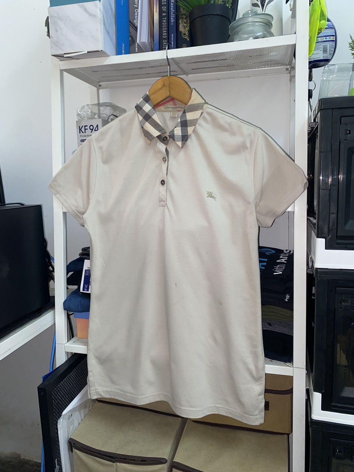 Burberry 🔥 OFFER ME NOW🔥 🔥 Burberry Novacheck Polo Colar Shirt Women Size L / US 10 / IT 46 - 3 Thumbnail