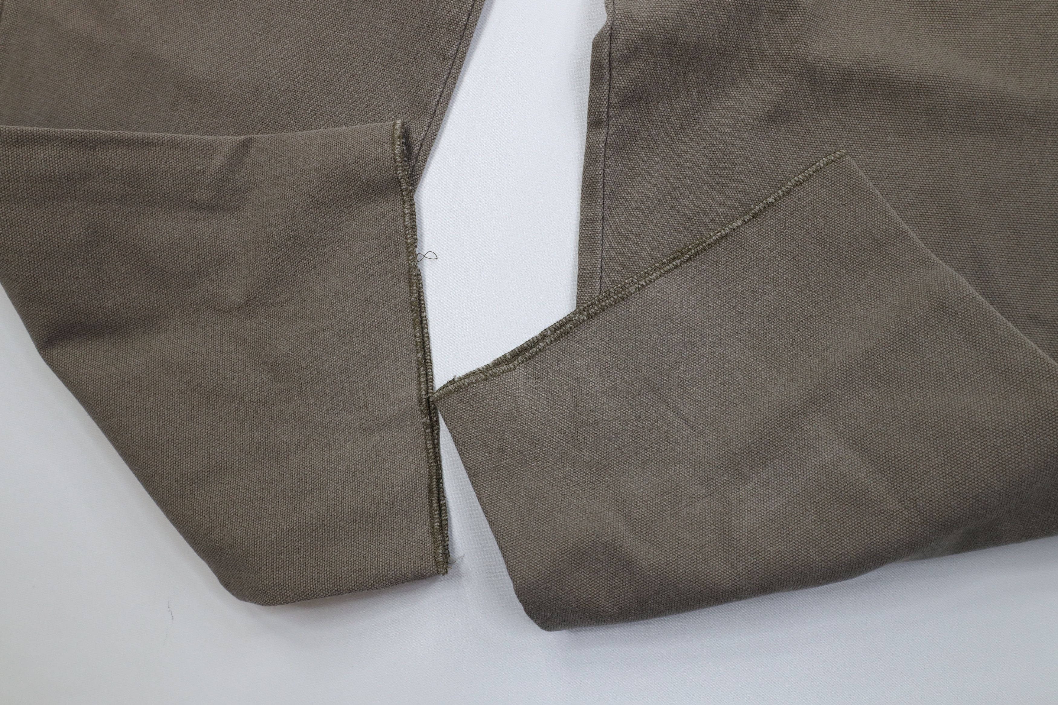 Cabelas Vintage 90s Cabelas Heavy Canvas Wide Leg Cargo Pants Brown Size US 38 / EU 54 - 6 Thumbnail