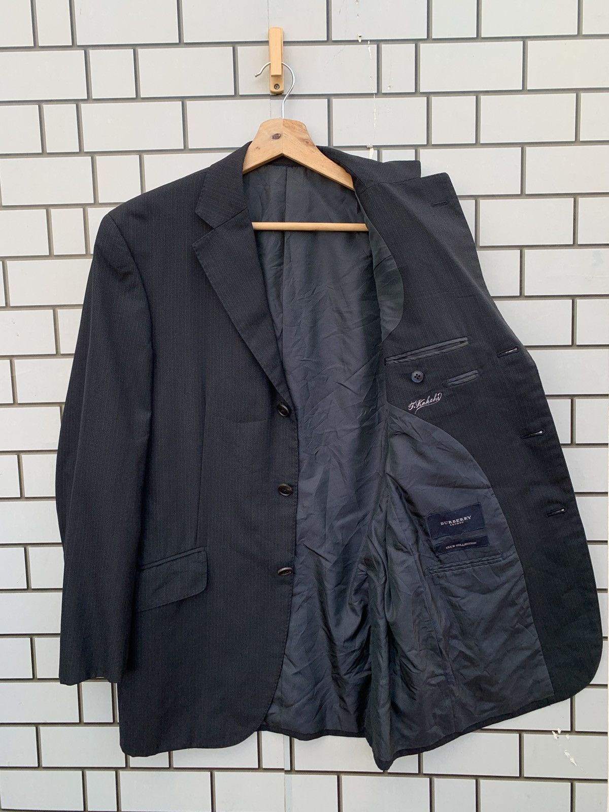 Burberry × Designer × Vintage Vintage Burberry London Blazers Size 40R - 2 Thumbnail