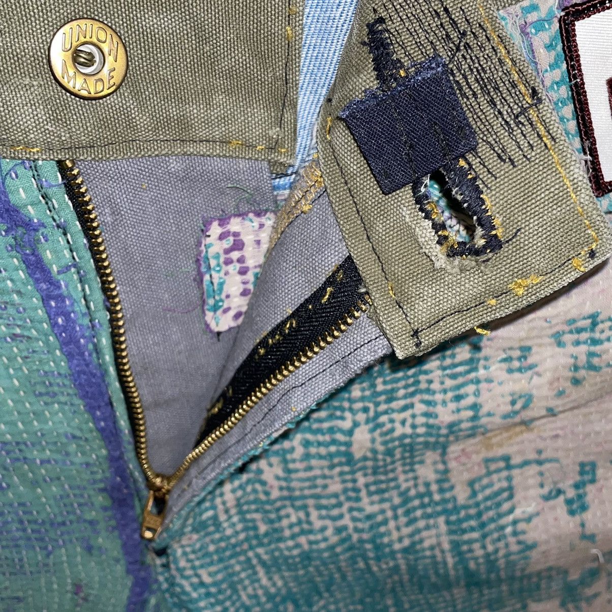 Handmade 1 of 1 Custom Bizzrad Boro Patchwork Pants Size Large Size US 34 / EU 50 - 5 Thumbnail