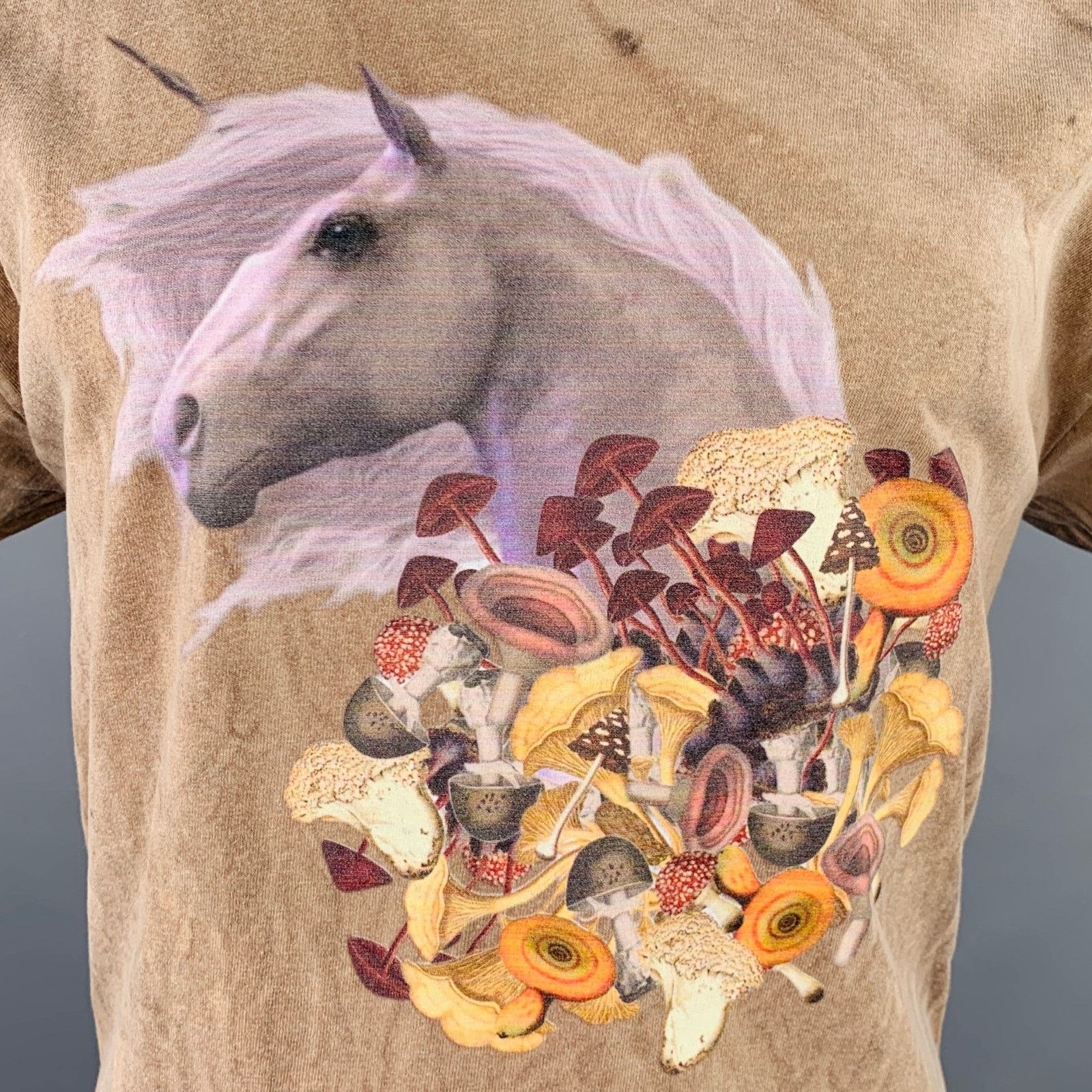 Other Understanding Brown Multi Color Graphic Cotton Crew Neck Size US M / EU 48-50 / 2 - 2 Thumbnail