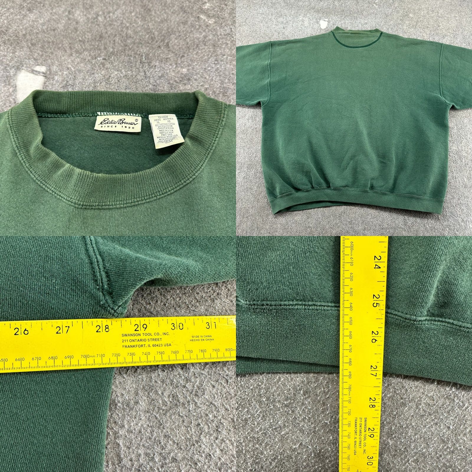 Eddie Bauer VINTAGE Eddie Bauer Sweatshirt Men XL Green Pullover Sportsman USA 90s Cotton Polyester Fleece Logo Crew Neck/Long Sleeve Regular 90s Mens Size US XL / EU 56 / 4 - 8 Thumbnail